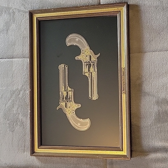 Franklin Mint Other - Franklin Mint 1981 Remington No. 1 Smoot Pistols – 24k Gold & Sterling Silver